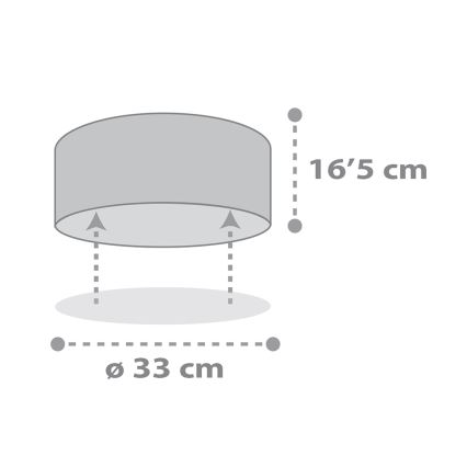 Dalber 82216B - Lasten kattovalaisin STAR LIGHT 2xE27/60W/230V valkoinen