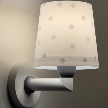 Dalber 82219B - Lasten seinävalo STAR LIGHT 1xE27/60W/230V valkoinen