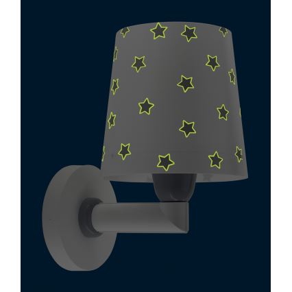 Dalber 82219B - Lasten seinävalo STAR LIGHT 1xE27/60W/230V valkoinen