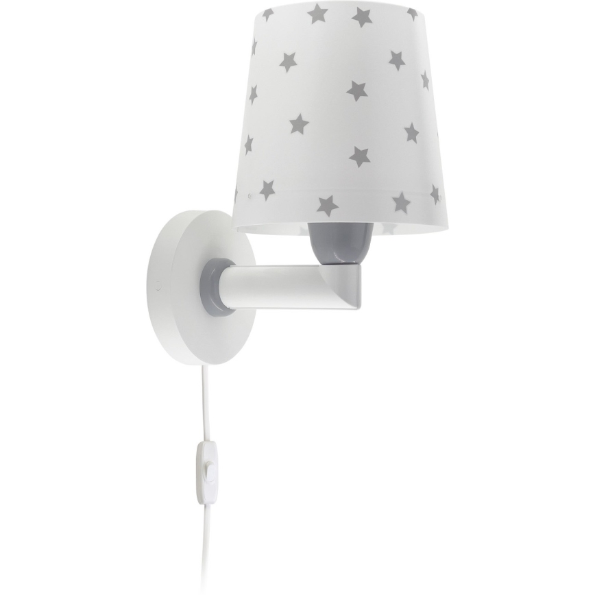 Dalber 82219B - Lasten seinävalo STAR LIGHT 1xE27/60W/230V valkoinen