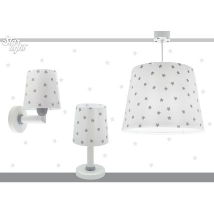 Dalber 82219B - Lasten seinävalo STAR LIGHT 1xE27/60W/230V valkoinen