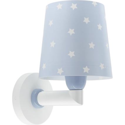 Dalber 82219T - Lasten seinävalo STAR LIGHT 1xE27/60W/230V sininen