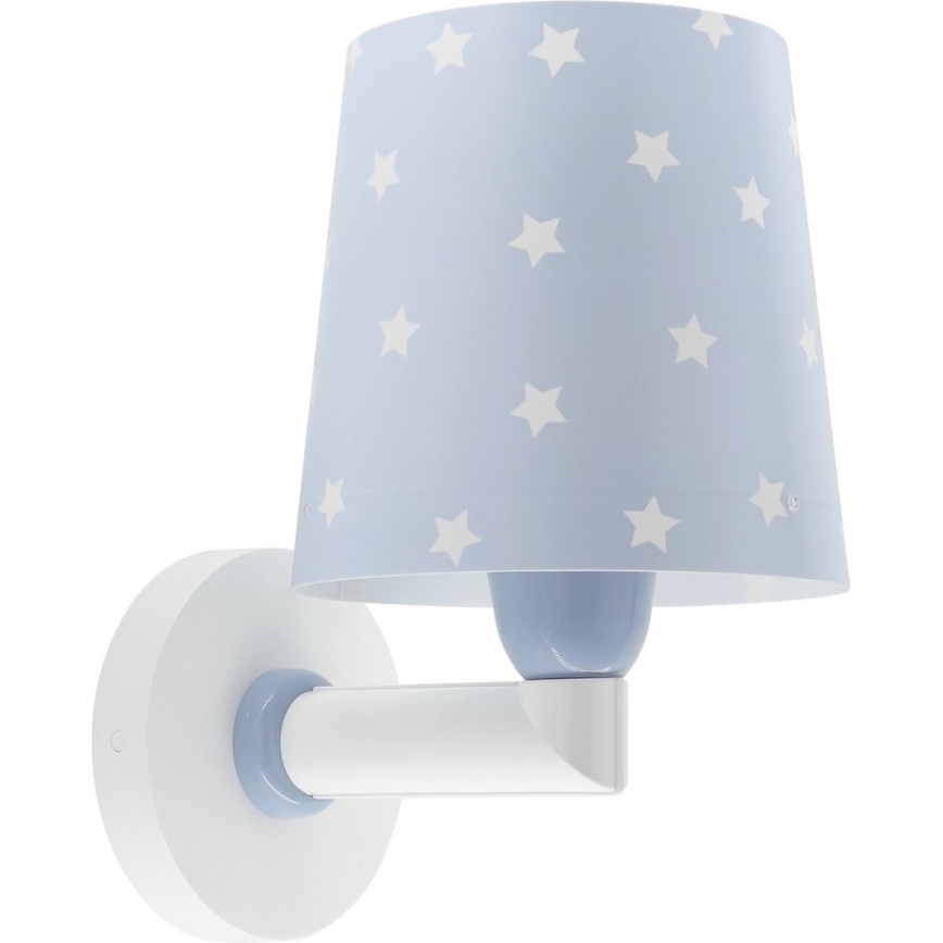 Dalber 82219T - Lasten seinävalo STAR LIGHT 1xE27/60W/230V sininen