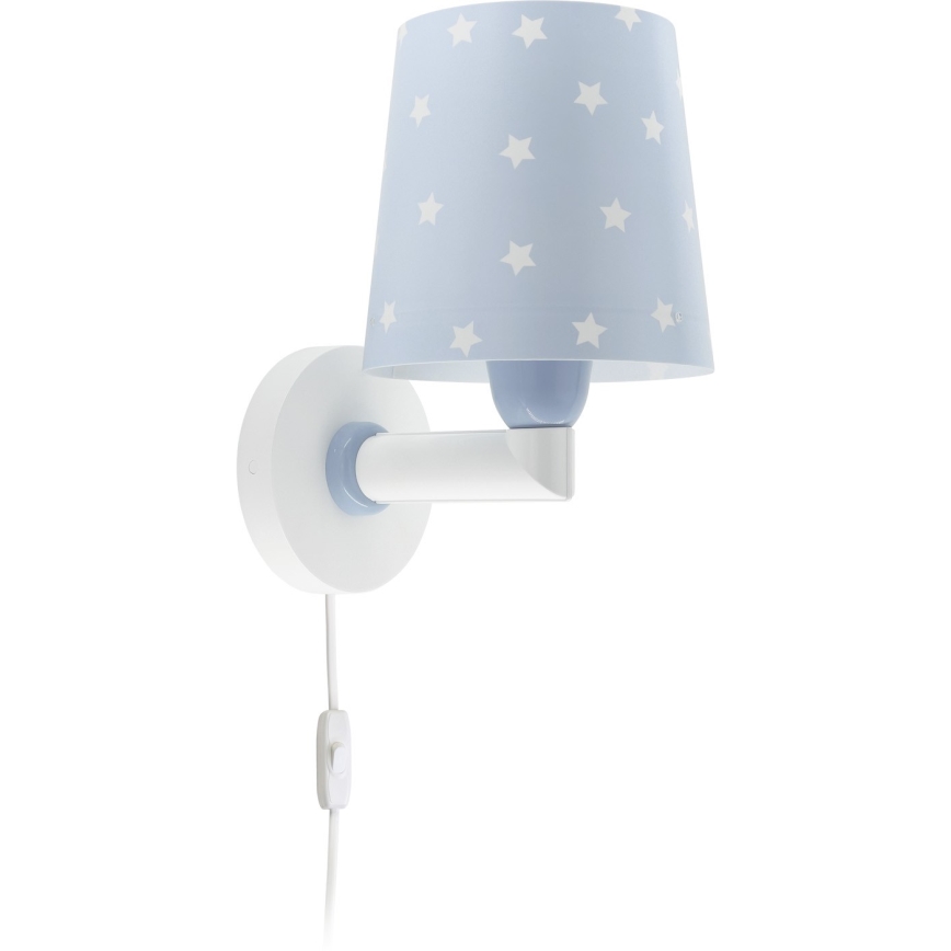Dalber 82219T - Lasten seinävalo STAR LIGHT 1xE27/60W/230V sininen