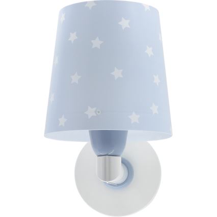 Dalber 82219T - Lasten seinävalo STAR LIGHT 1xE27/60W/230V sininen