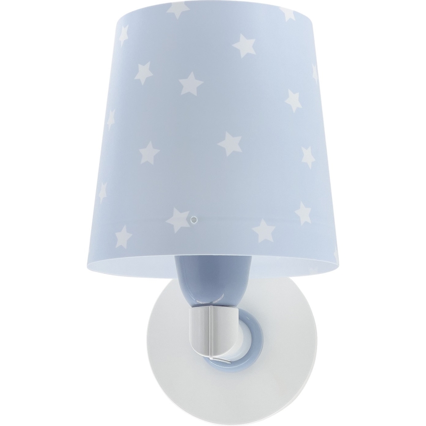 Dalber 82219T - Lasten seinävalo STAR LIGHT 1xE27/60W/230V sininen
