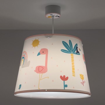 Dalber 82462 - Lasten kattokruunu FLAMINGO 1xE27/15W/230V