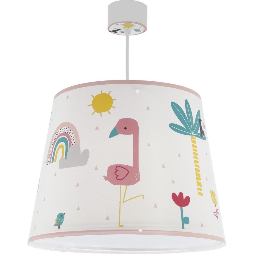Dalber 82462 - Lasten kattokruunu FLAMINGO 1xE27/15W/230V