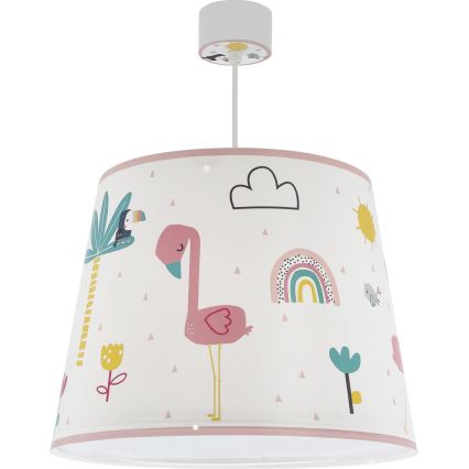 Dalber 82462 - Lasten kattokruunu FLAMINGO 1xE27/15W/230V