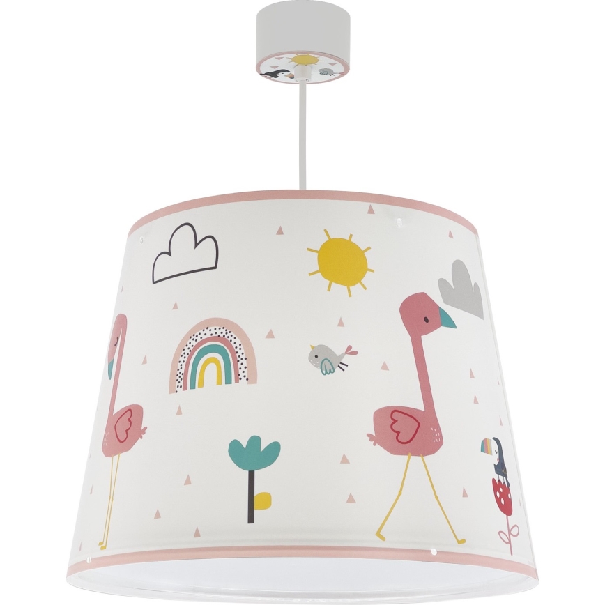 Dalber 82462 - Lasten kattokruunu FLAMINGO 1xE27/15W/230V