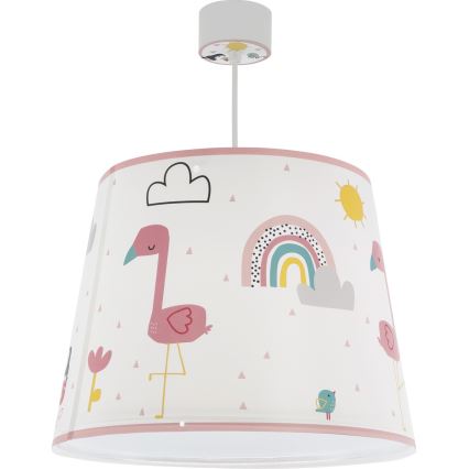 Dalber 82462 - Lasten kattokruunu FLAMINGO 1xE27/15W/230V