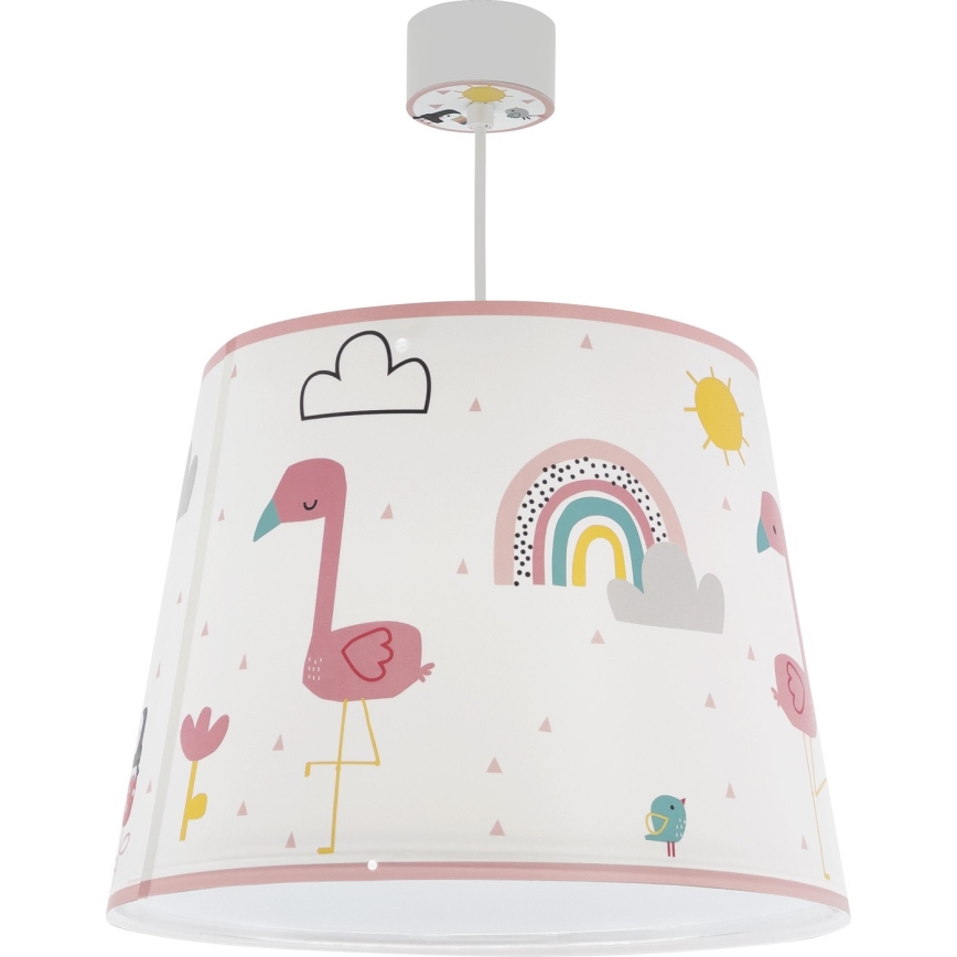 Dalber 82462 - Lasten kattokruunu FLAMINGO 1xE27/15W/230V