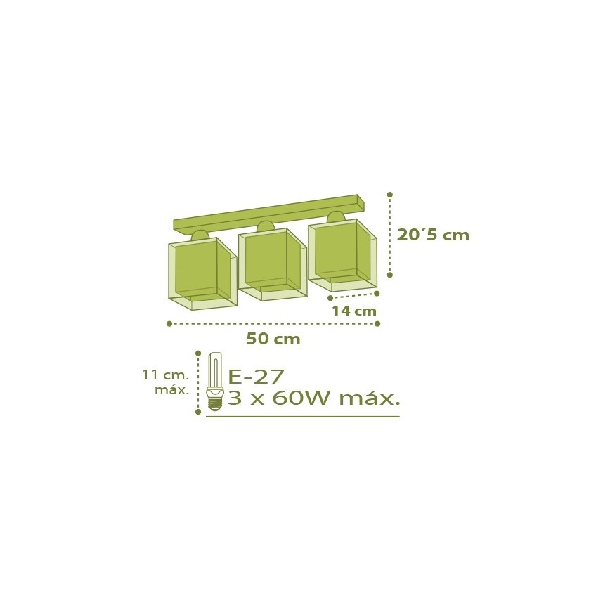 Dalber D-11673 - Lasten kattovalaisin MY SWEET HOME 3xE27/60W/230V