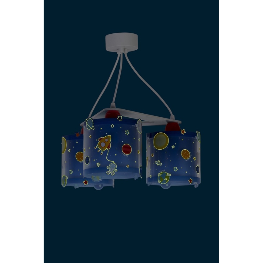 Dalber D-41344 - Lasten kattokruunu PLANETS 3xE27/60W/230V