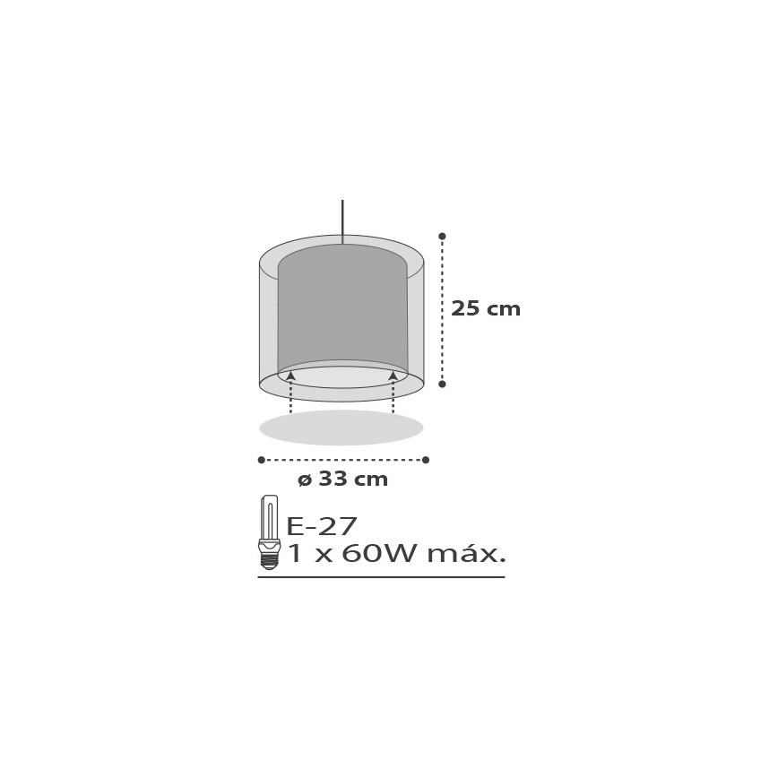 Dalber D-41412E - Lasten kattokruunu CLOUDS 1xE27/60W/230V