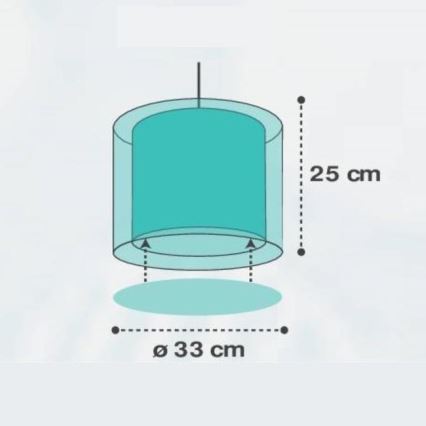Dalber D-41412H - Lasten kattokruunu CLOUDS 1xE27/60W/230V