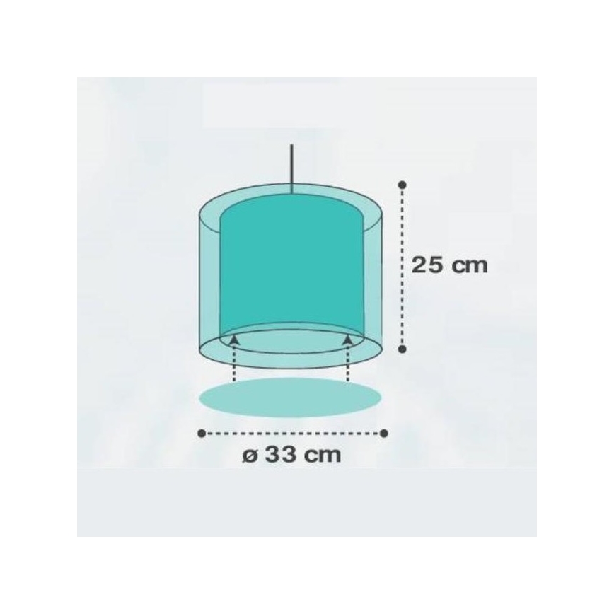 Dalber D-41412H - Lasten kattokruunu CLOUDS 1xE27/60W/230V