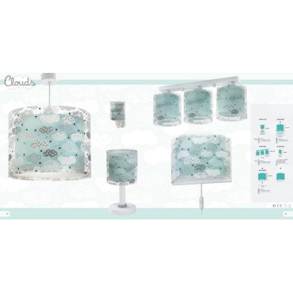 Dalber D-41412H - Lasten kattokruunu CLOUDS 1xE27/60W/230V