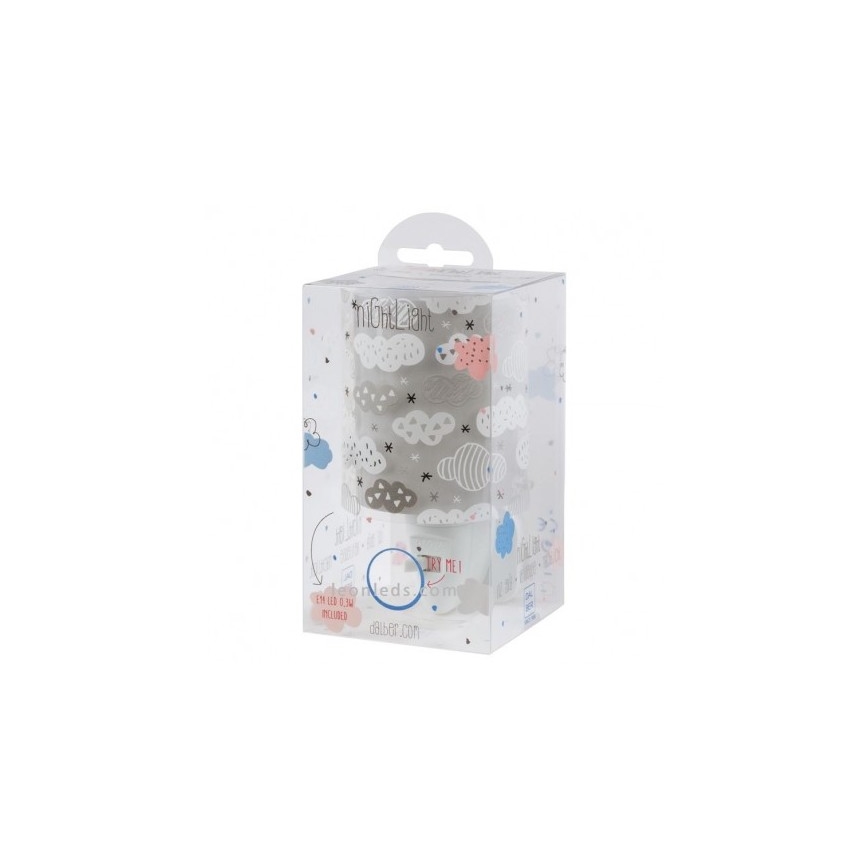 Dalber D-41415E - LED-valaisin PILVET LED / 0,3W / 230V