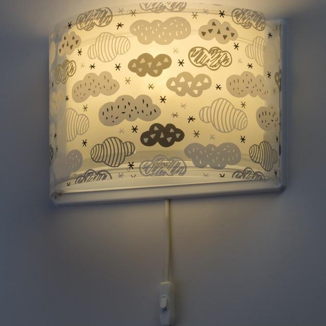 Dalber D-41418E - Lasten seinävalaisin CLOUDS 1xE27/60W/230V