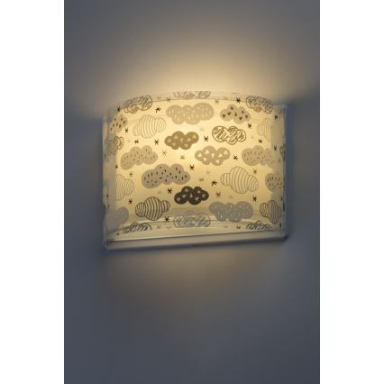 Dalber D-41418E - Lasten seinävalaisin CLOUDS 1xE27/60W/230V