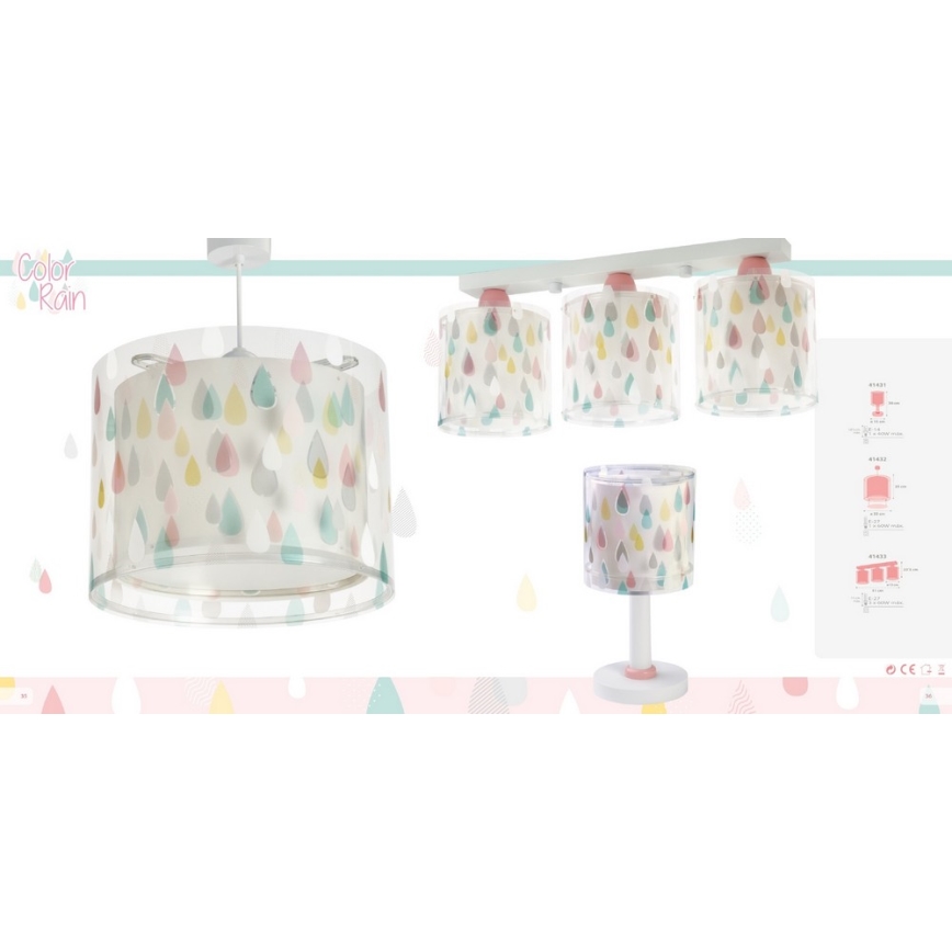 Dalber D-41431 - Lasten lamppu COLOR RAIN 1xE14/40W/230V