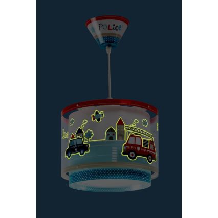 Dalber 60612 - Lasten kattokruunu POLICE 1xE27/60W/230V