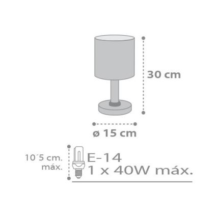 Dalber D-62011E - Lasten lamppu SWEET DREAMS 1xE14/40W/230V