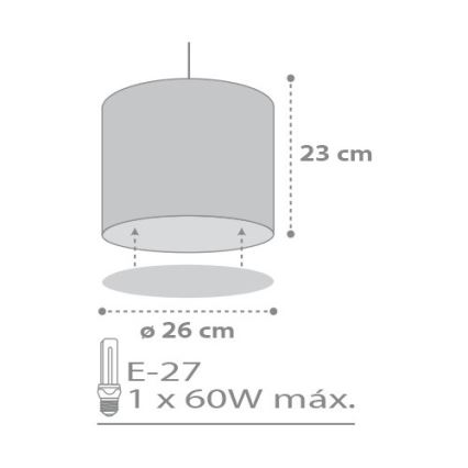 Dalber D-62012E - Lasten kattokruunu SWEET DREAM 1xE27/60W/230V