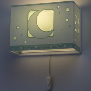 Dalber D-63238H - Lasten seinävalaisin MOONLIGHT 1xE27/60W/230V