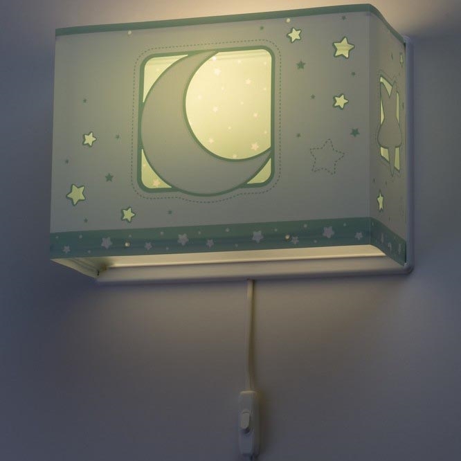 Dalber D-63238H - Lasten seinävalaisin MOONLIGHT 1xE27/60W/230V