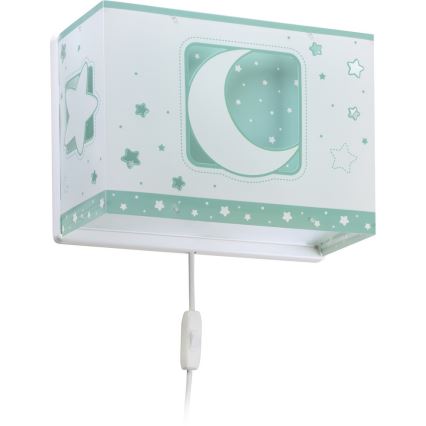 Dalber D-63238H - Lasten seinävalaisin MOONLIGHT 1xE27/60W/230V