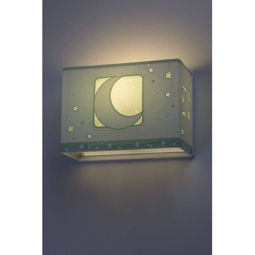 Dalber D-63238H - Lasten seinävalaisin MOONLIGHT 1xE27/60W/230V