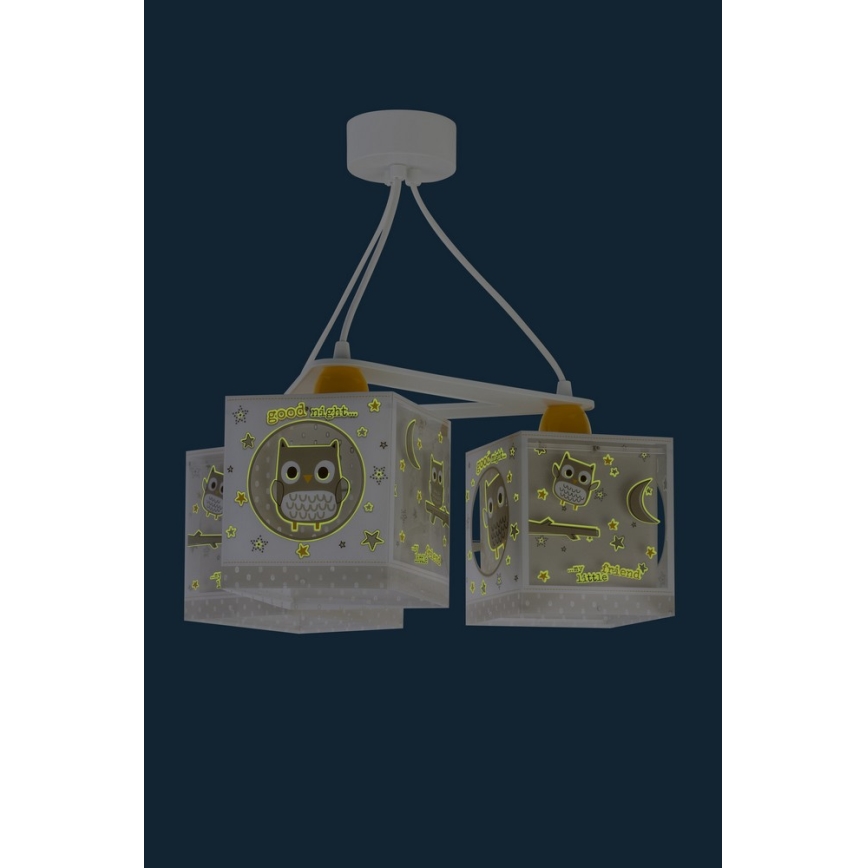 Dalber D-63394 - Lasten kattokruunu GOOD NIGHT 3xE27/60W/230V