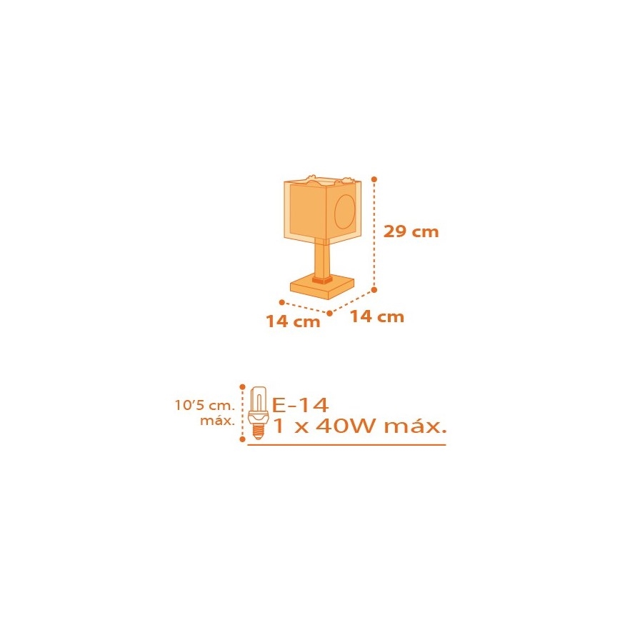 Dalber D-73451 - Lasten lamppu DINOS 1xE14/40W/230V