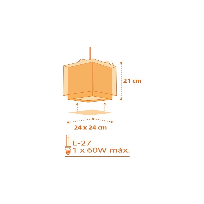 Dalber D-73452 - Lasten kattokruunu DINOS 1xE27/60W/230V