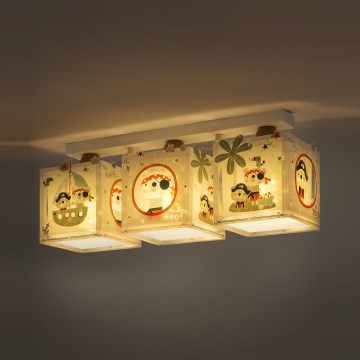 Dalber D-74553 - Lasten kattovalaisin PIRATES 3xE27/60W/230V
