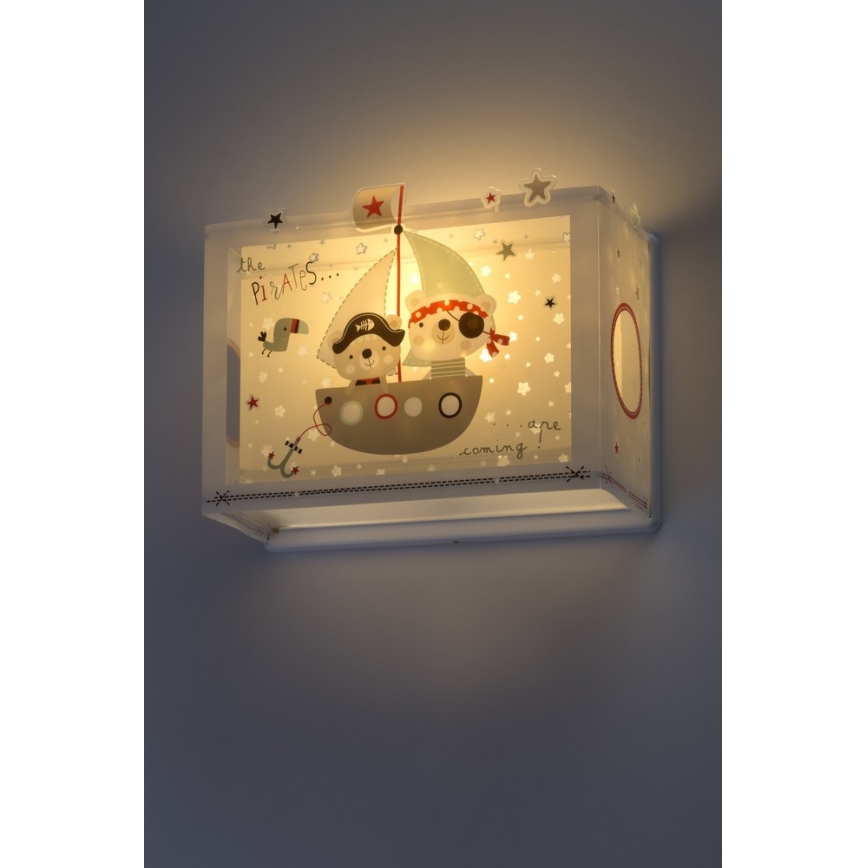 Dalber D-74558 - Lasten seinävalaisin PIRATES 1xE27/60W/230V