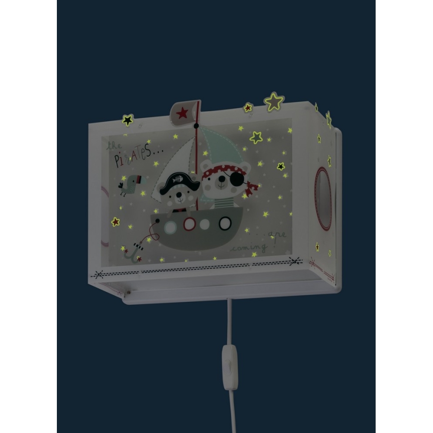 Dalber D-74558 - Lasten seinävalaisin PIRATES 1xE27/60W/230V