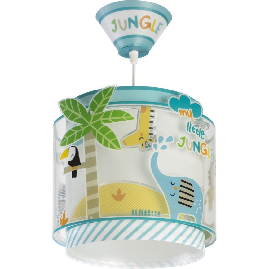Dalber D-76112 - Lasten kattokruunu MY LITTLE JUNGLE 1xE27/15W/230V