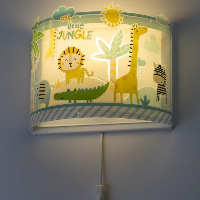 Dalber D-76118 - Lasten seinävalaisin MY LITTLE JUNGLE 1xE27/15W/230V