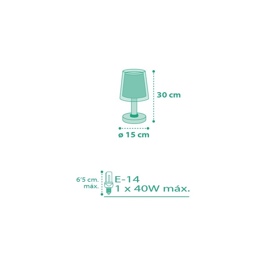 Dalber D-80221T - Lasten lamppu VICHY 1xE14/40W/230V
