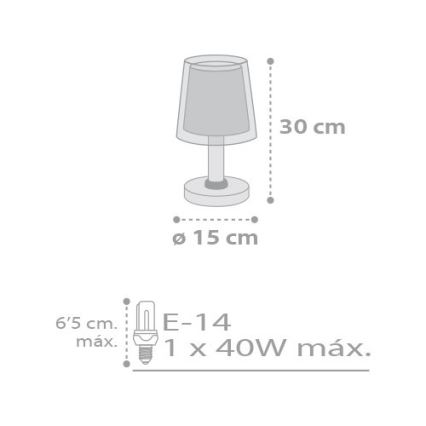 Dalber D-81211E - Lasten lamppu STARS 1xE14/40W/230V