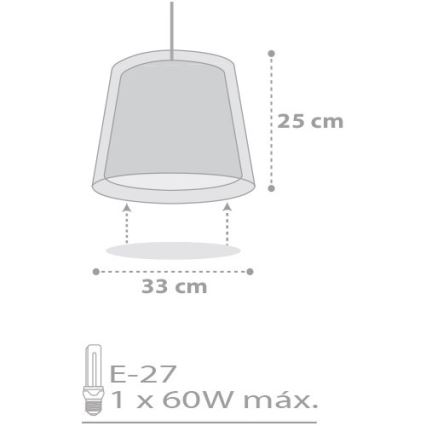 Dalber D-81212E - Lasten kattokruunu STARS 1xE27/60W/230V