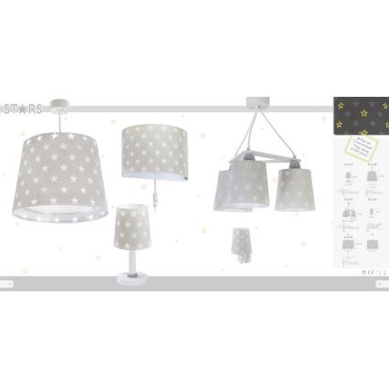 Dalber D-81212E - Lasten kattokruunu STARS 1xE27/60W/230V