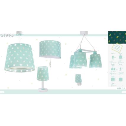 Dalber D-81212H - Lasten kattokruunu STARS 1xE27/60W/230V