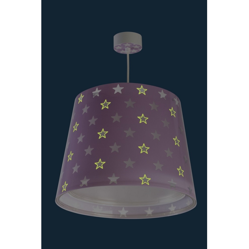 Dalber D-81212L - Lasten riipuskattokruunu narulla STARS 1xE27/60W/230V