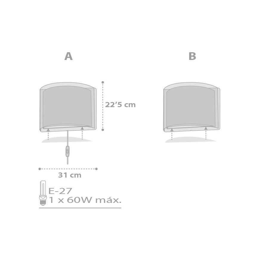 Dalber D-81218E - Lasten seinävalaisin STARS 1xE27/60W/230V