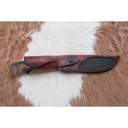 Damaskos metsästysveitsi 13 cm poppeli/eebenpuu