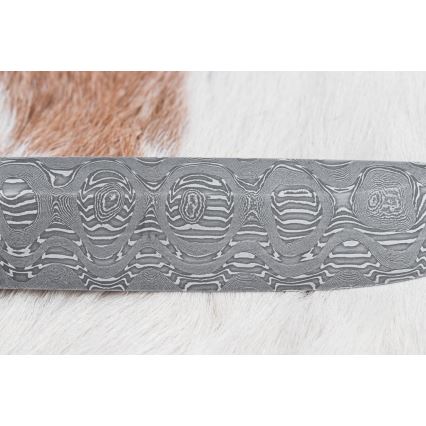 Damaskos metsästysveitsi 14,5 cm leppä/serpentinit